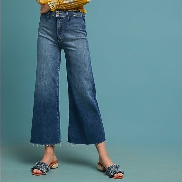 NWOT MOTHER The Swooner roller fray jeans - Picture 14 of 14